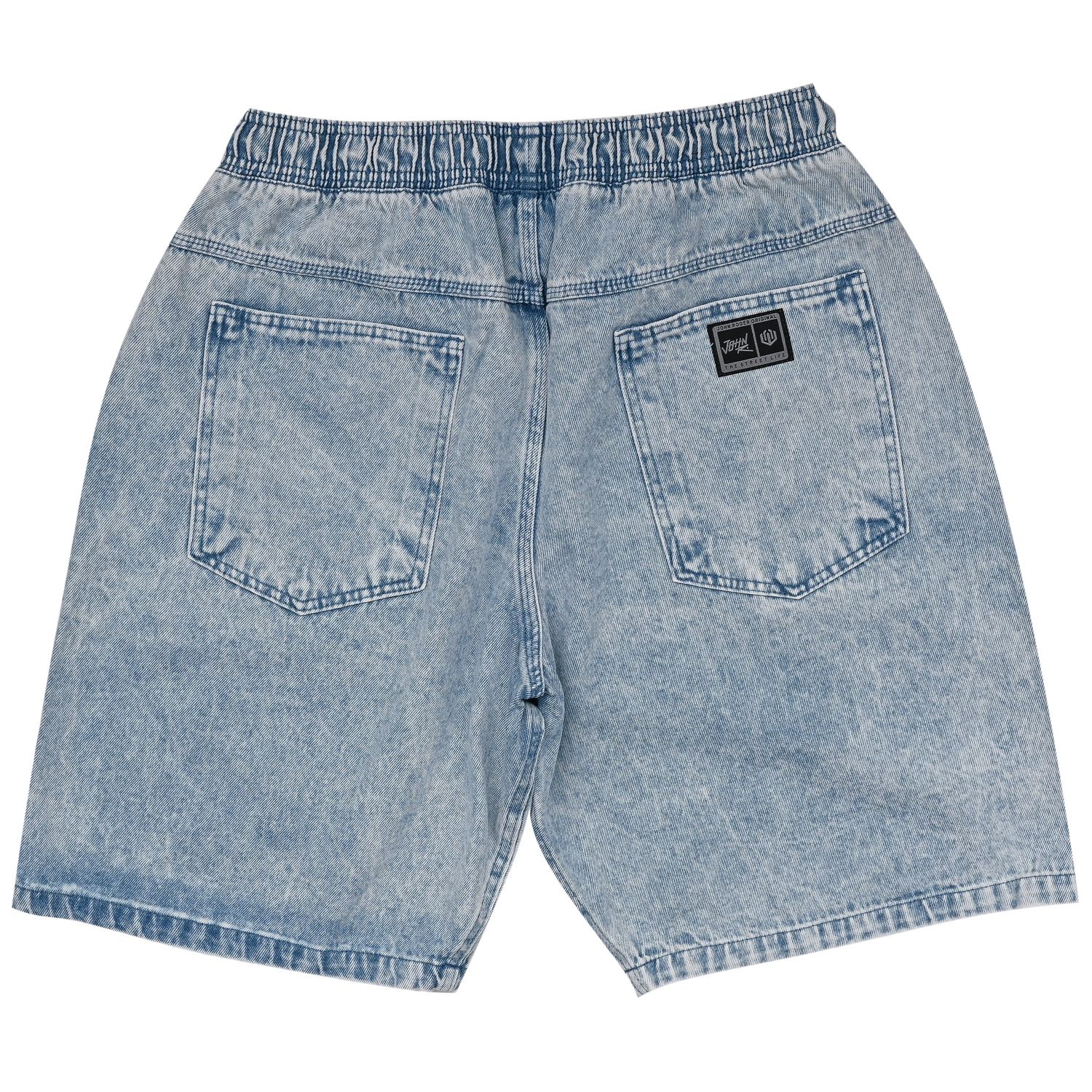 BERMUDA JEANS 5 POCKETS OVER ELASTICO JOHN ROGER - DELAVE MARMORE