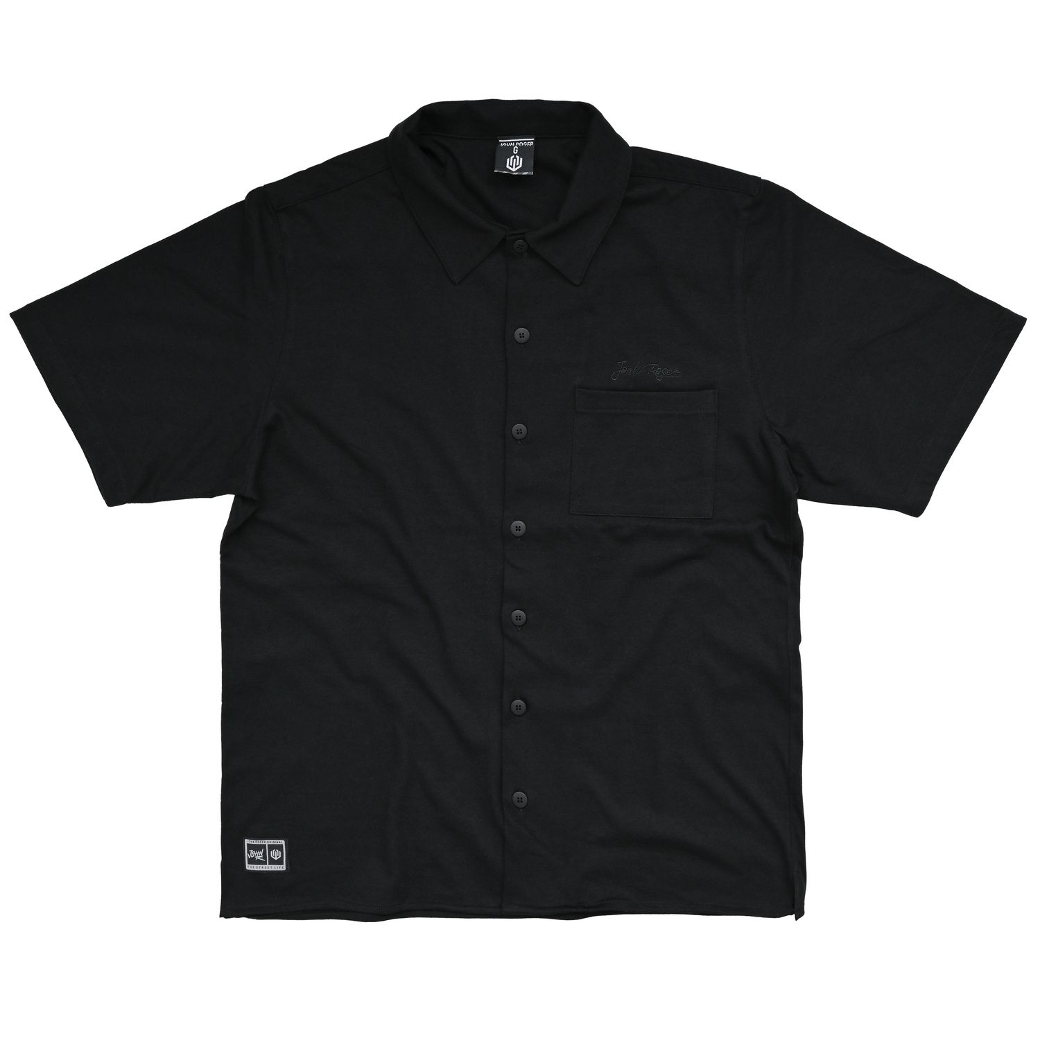 CAMISA MALHÃO STREET BORDADO - PRETO