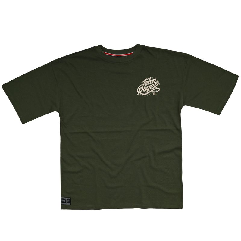 CAMISETA MALHÃO JOHN ROGER TYPOGRAPHY III - VERDE