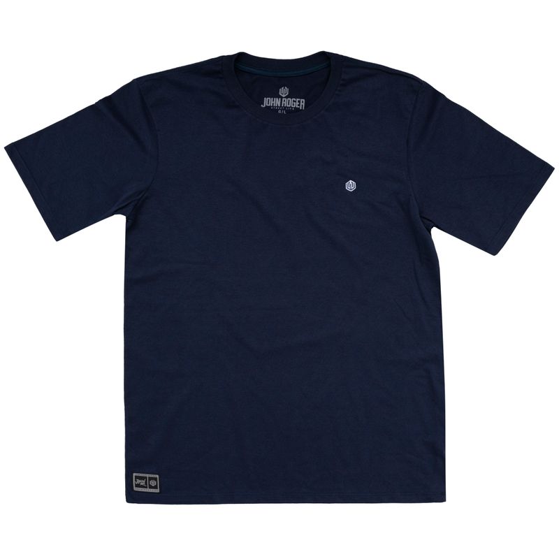CAMISETA PEACH SKIN TOP COTTON - MARINHO
