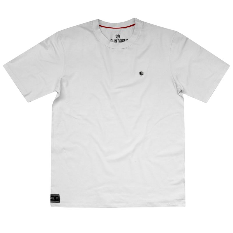 CAMISETA STRETCH PATCH JOHN ROGER - BRANCO