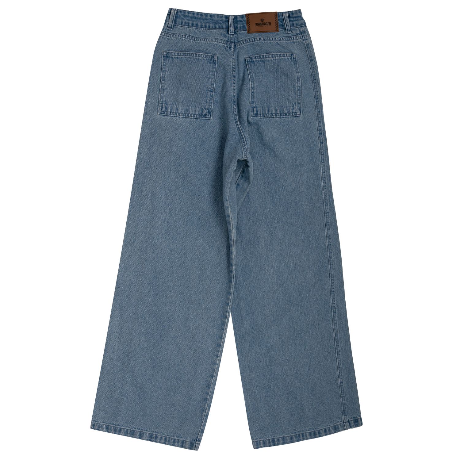 CALÇA FEMININA WIDE LEG JOHN ROGER - JEANS CLARO