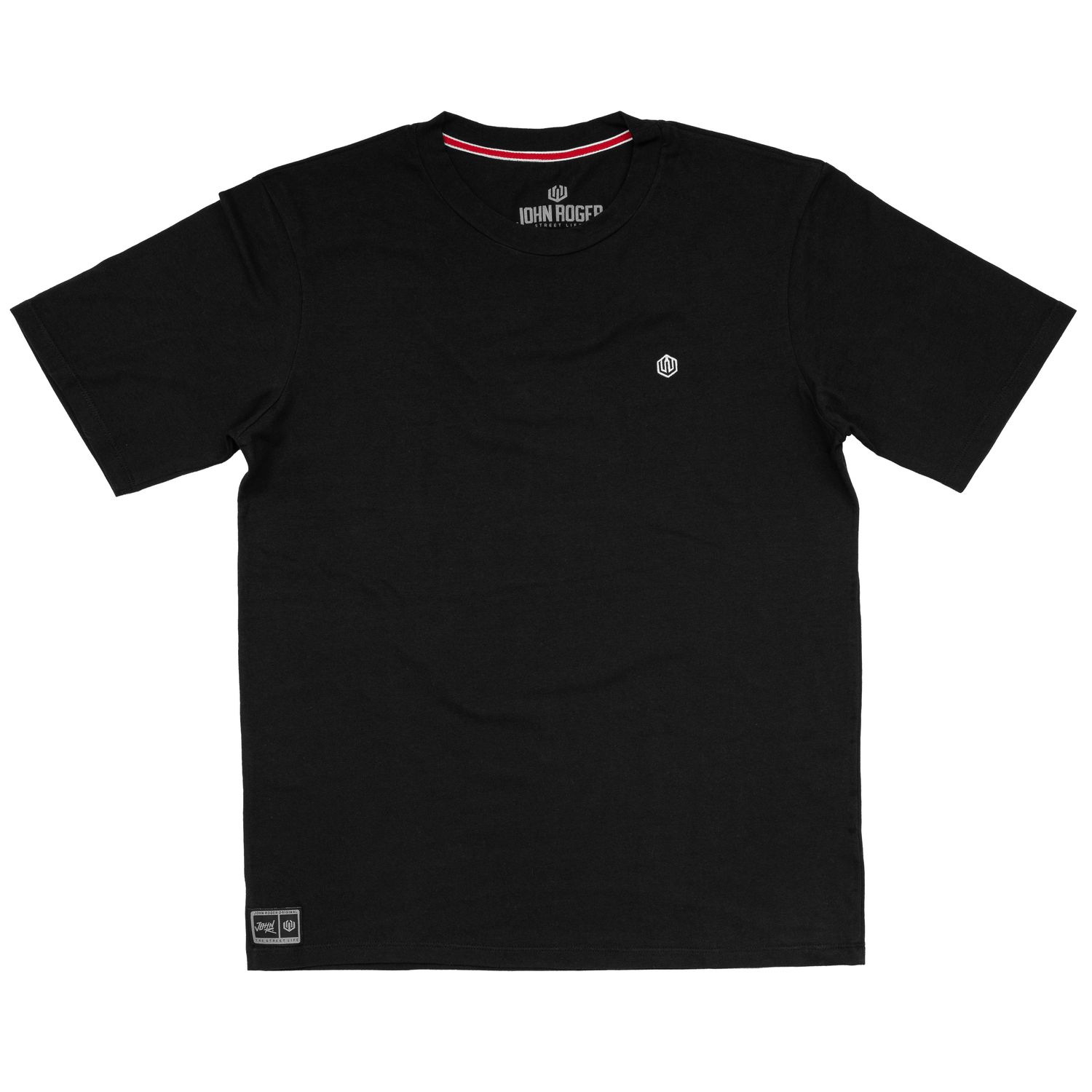 CAMISETA STRETCH PATCH JOHN ROGER - PRETO