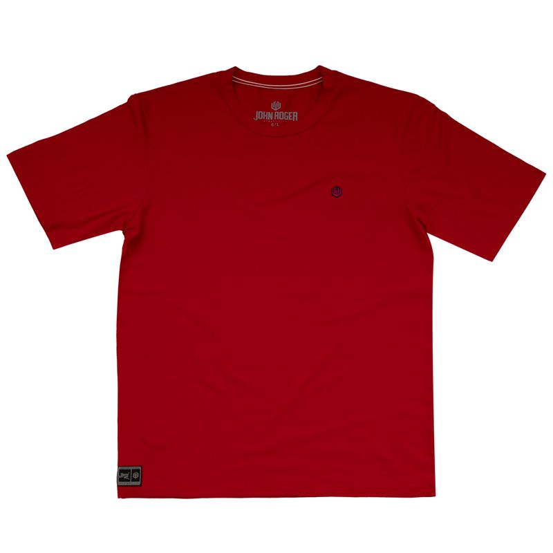 CAMISETA STRETCH PATCH JOHN ROGER - VERMELHO