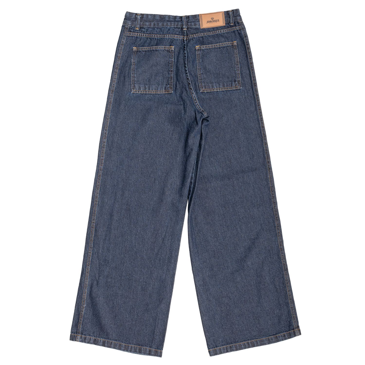 CALÇA FEMININA WIDE LEG JOHN ROGER - JEANS ESCURO