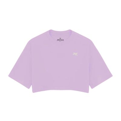CROPPED OVERSIZED BASIC LIGHT JOHN ROGER LOGO STYLE - ROSA