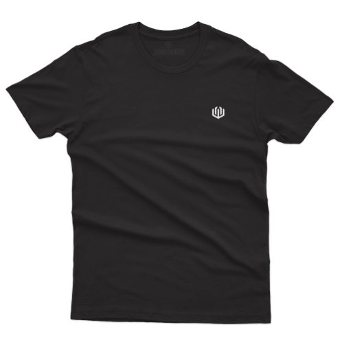 CAMISETA JUVENIL BASIC LIGTH LOGO OFICIAL JOHN ROGER - PRETO