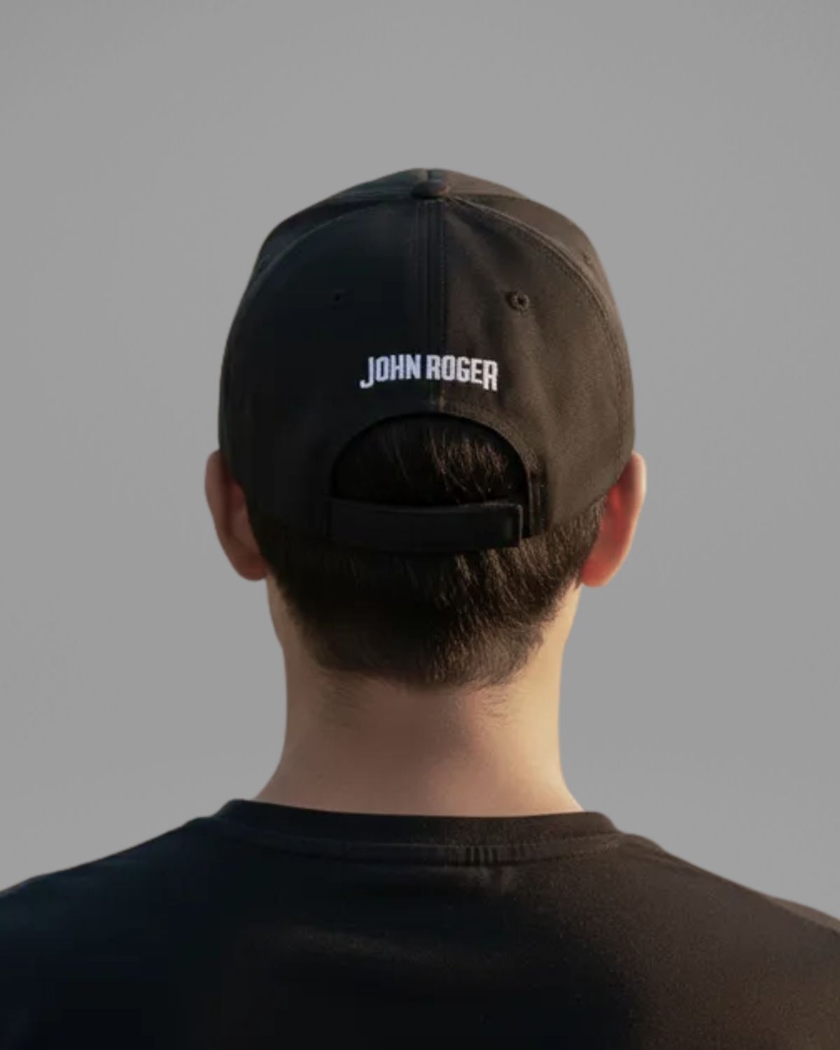 BONÉ 6 PANEL JOHN ROGER POLIAMIDA - PRETO