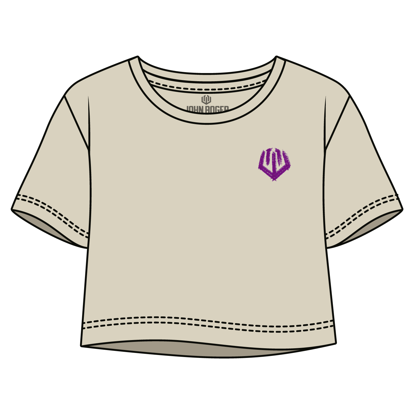 CROPPED OVERSIZED ABSTRACT HEART JOHN ROGER - AVEIA