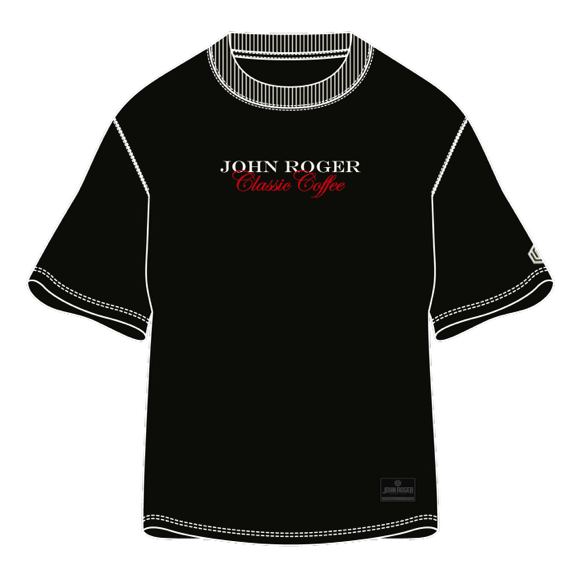 CAMISETA MALHÃO OVERSIZED CLASSIC COFFEE JOHN ROGER - PRETO