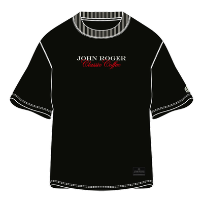 CAMISETA MALHÃO OVERSIZED CLASSIC COFFEE JOHN ROGER - PRETO