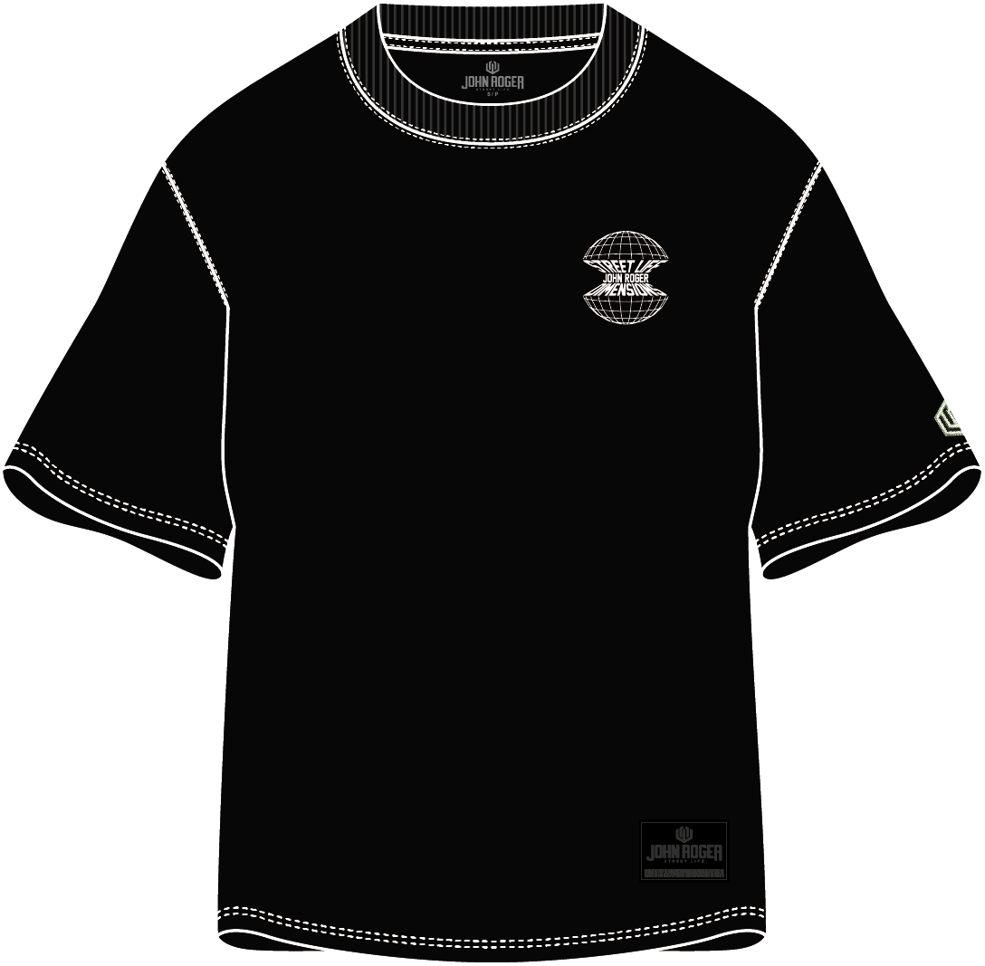 CAMISETA MALHÃO OVERSIZED APPLE JOHN ROGER - PRETO