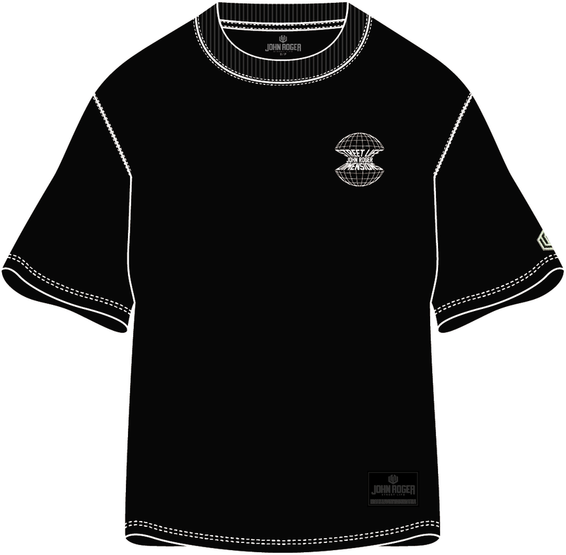 CAMISETA MALHÃO OVERSIZED APPLE JOHN ROGER - PRETO