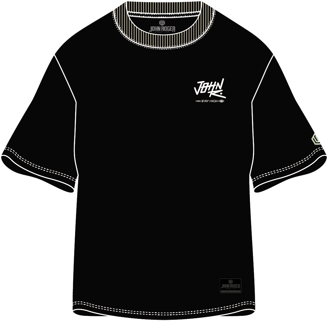 CAMISETA MALHÃO OVERSIZED SELECT COFFEE JOHN ROGER - PRETO