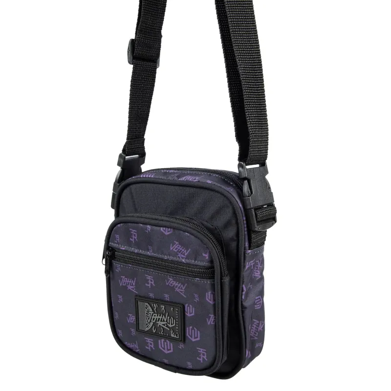 SHOULDER BAG JOHN ROGER - ROXO/PRETO