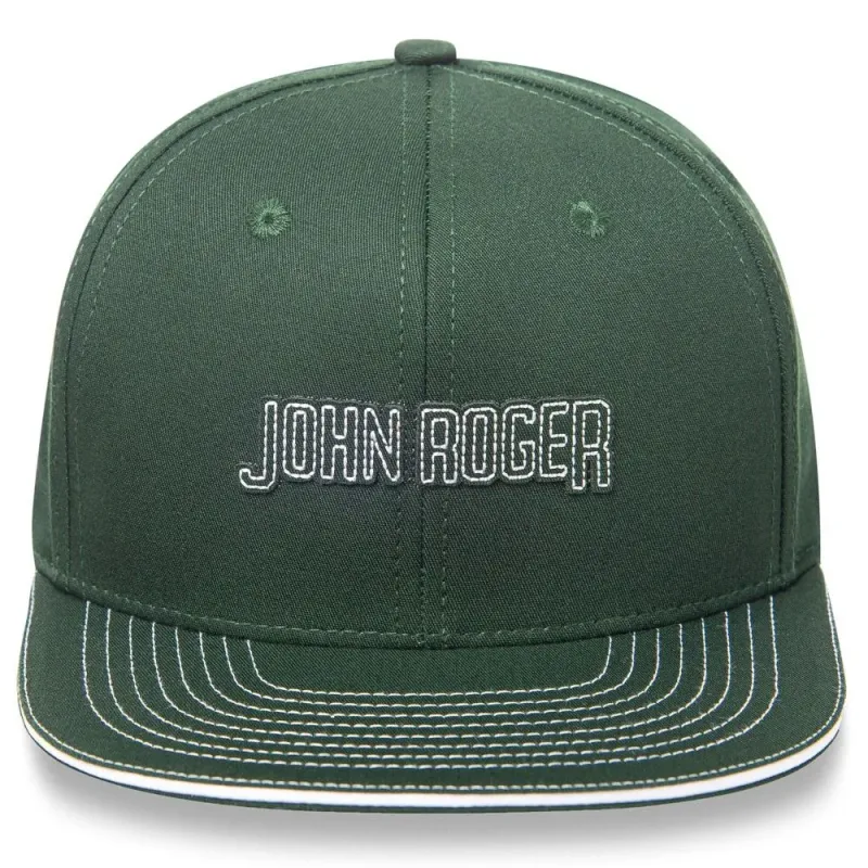 BONÉ ABA RETA SNAPBACK PESPONTO JOHN ROGER - VERDE MUSGO