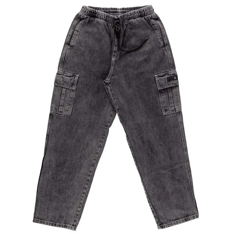CALÇA CARGO JOHN ROGER JEANS BLACK MARMORIZADA
