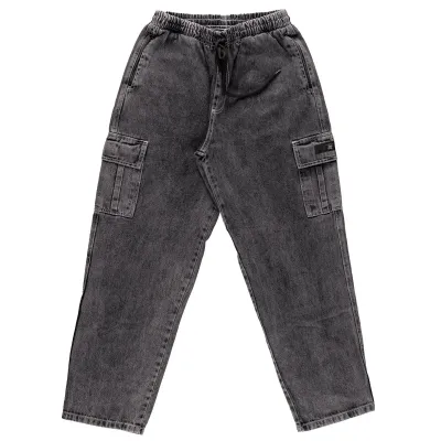 CALÇA CARGO JOHN ROGER JEANS BLACK MARMORIZADA