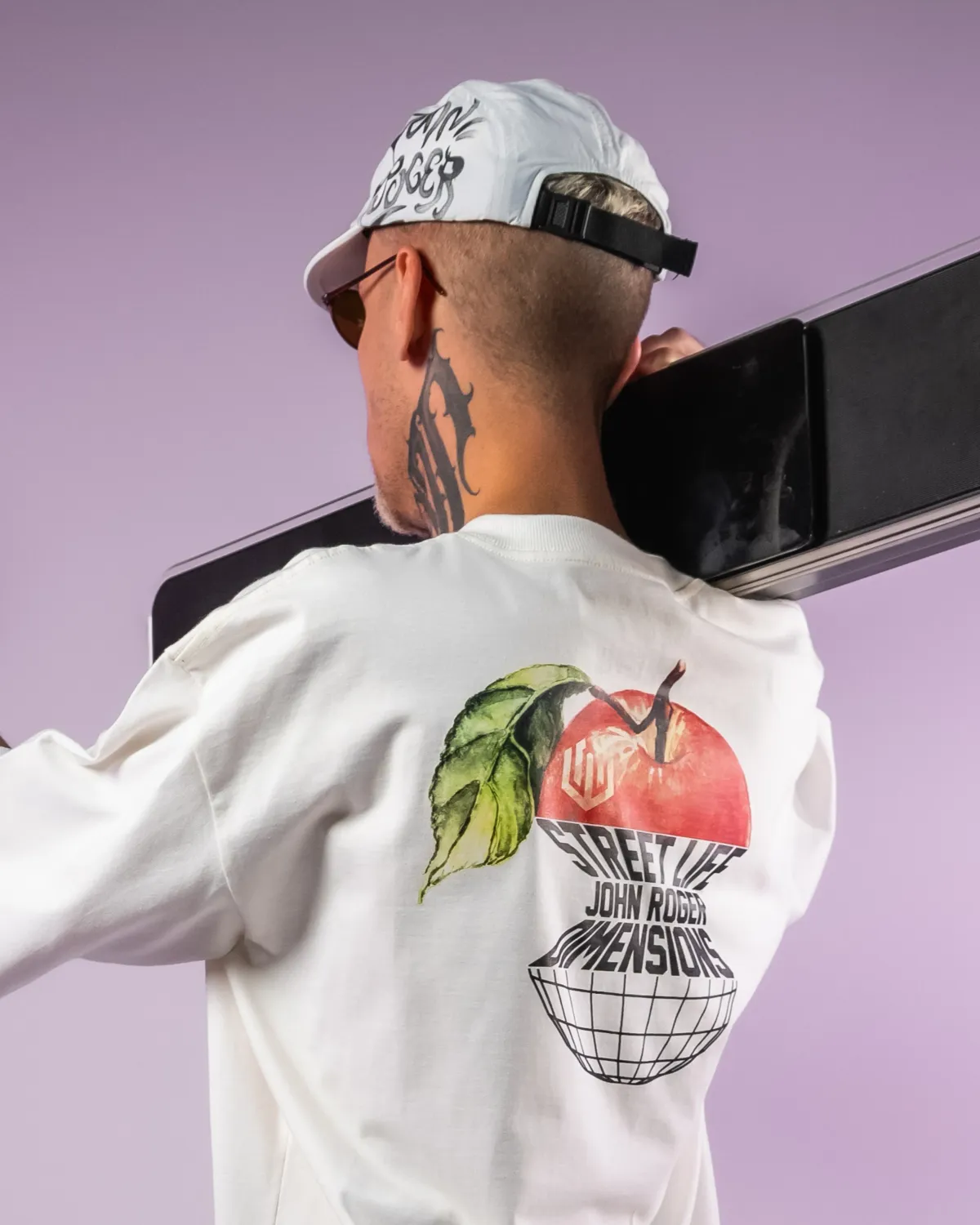 BONE FIVE PANEL JOHN ROGER LINES - BRANCO