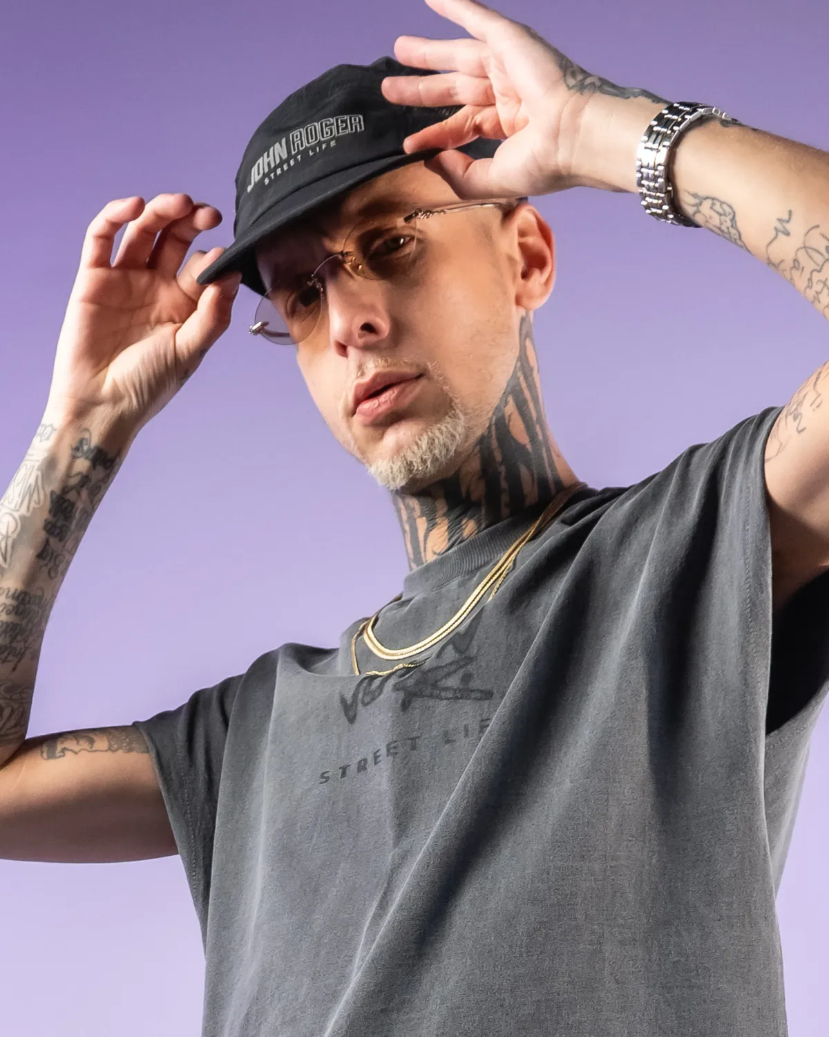 BONE FIVE PANEL JOHN ROGER - PRETO