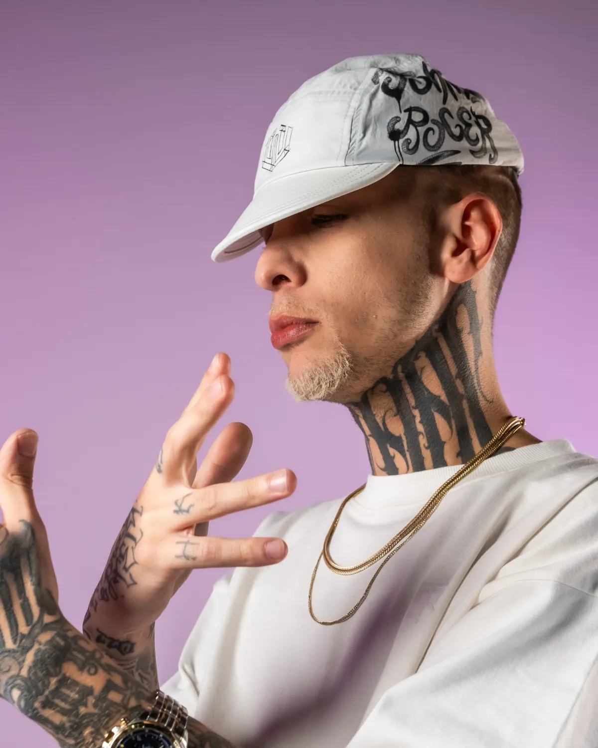 BONE FIVE PANEL JOHN ROGER LINES - BRANCO