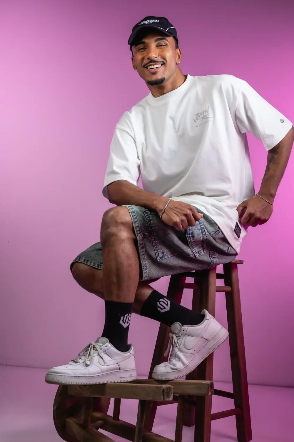 CAMISETA MALHÃO OVERSIZED SELECT COFFEE JOHN ROGER - OFF WHITE