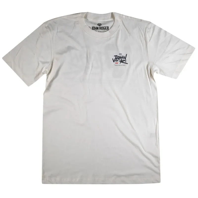 CAMISETA MASCULINA JOHN ROGER MATCH - BRANCO