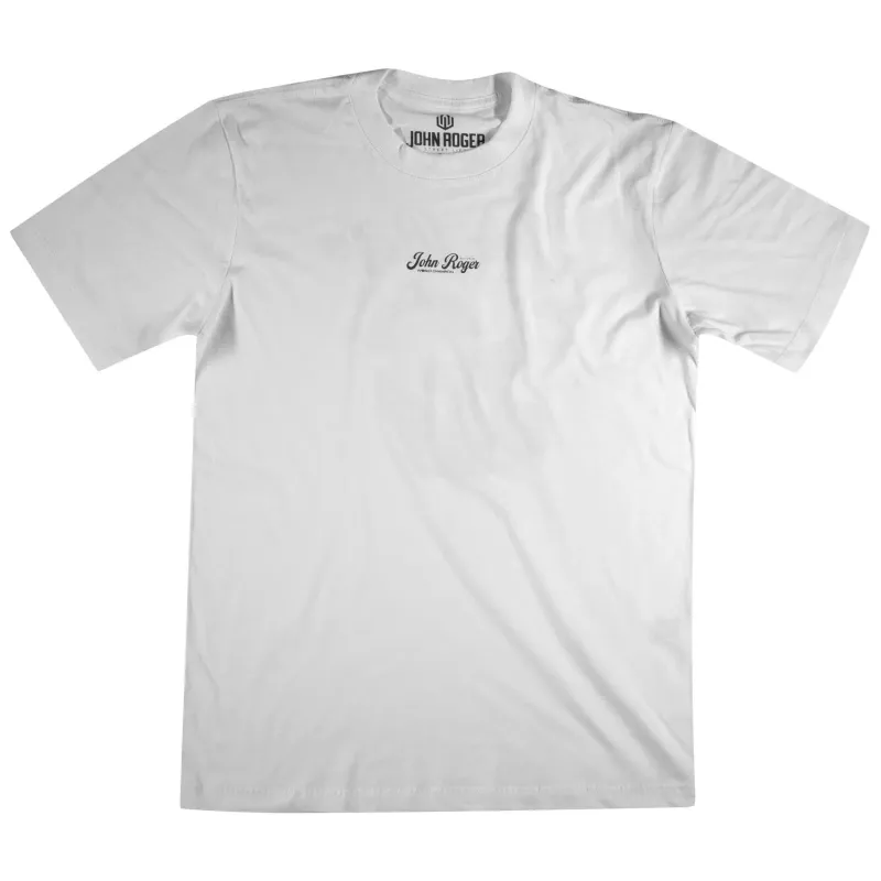 CAMISETA MASCULINA JOHN ROGER  MUSHROOM DRIVER - BRANCO