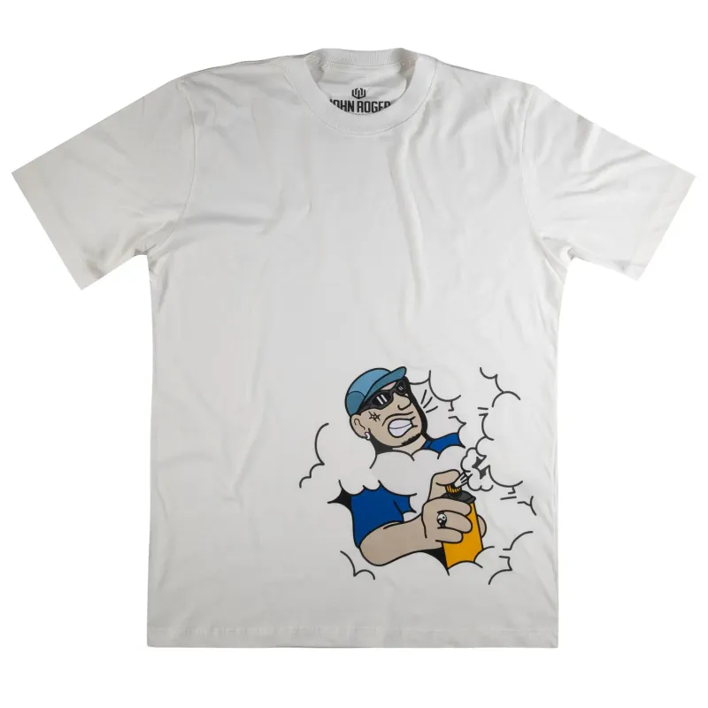 CAMISETA MASCULINA JOHN ROGER OAK X JR - OFF WHITE