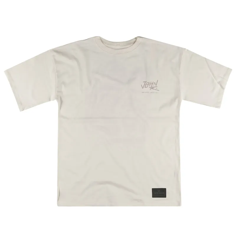 CAMISETA MALHÃO OVERSIZED SELECT COFFEE JOHN ROGER - OFF WHITE