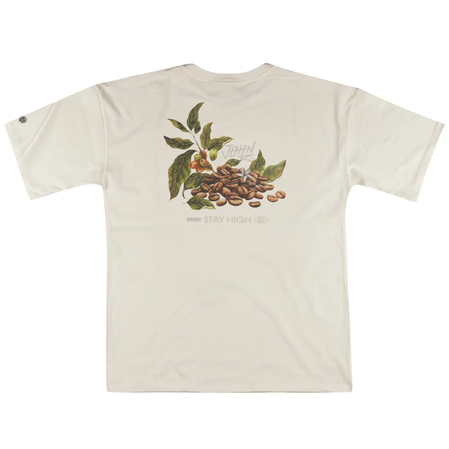 CAMISETA MALHÃO OVERSIZED SELECT COFFEE JOHN ROGER - OFF WHITE