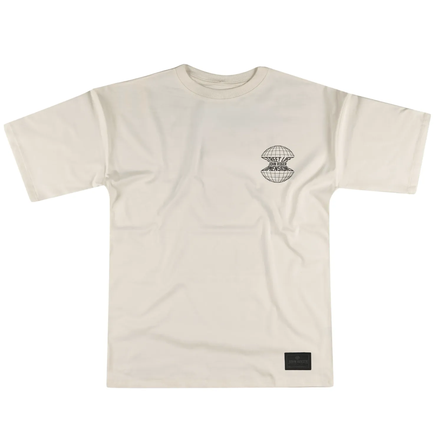 CAMISETA MALHÃO OVERSIZED APPLE JOHN ROGER - OFF WHITE