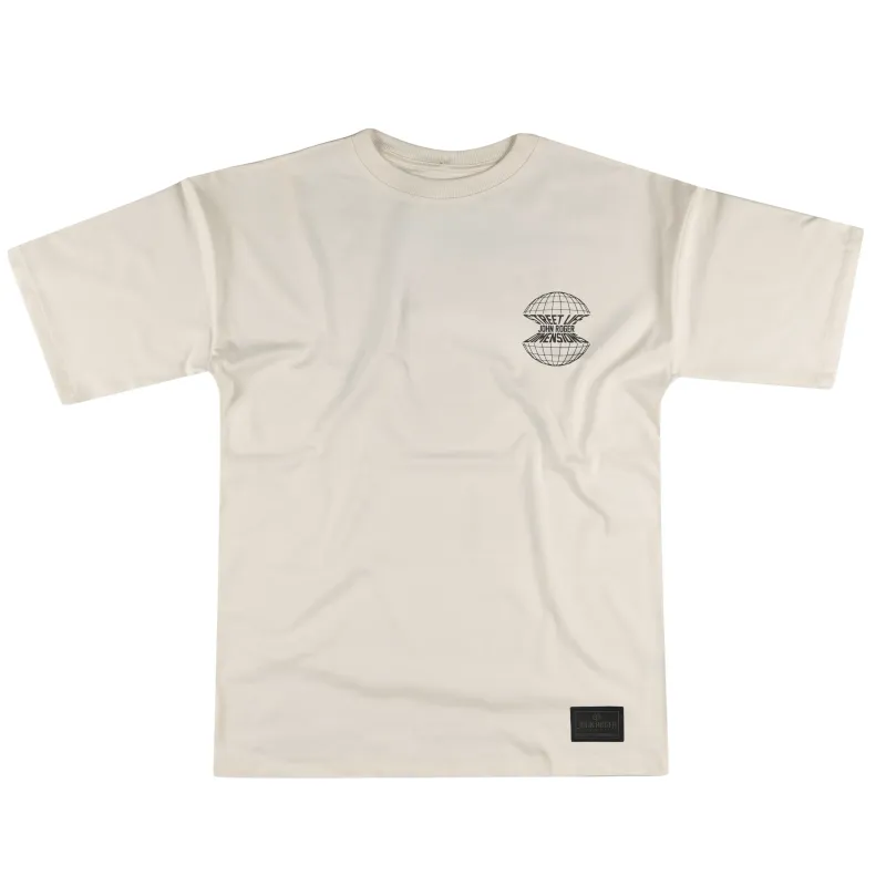 CAMISETA MALHÃO OVERSIZED APPLE JOHN ROGER - OFF WHITE