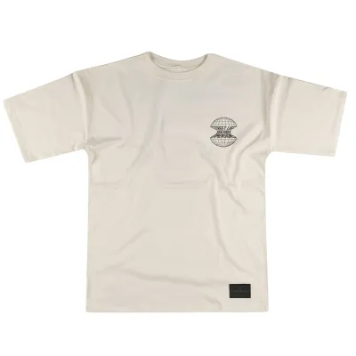 CAMISETA MALHÃO OVERSIZED APPLE JOHN ROGER - OFF WHITE