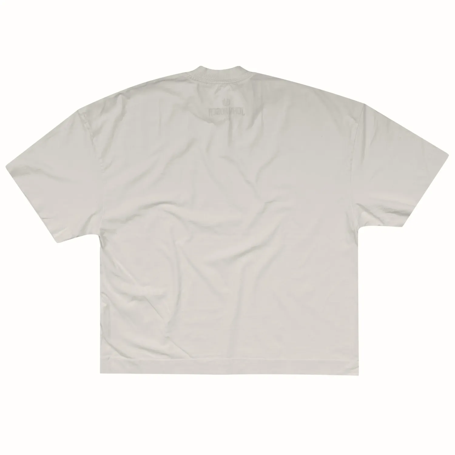 CAMISETA BOXY LAVADO JOHN ROGER SIGNATURE - OFF WHITE