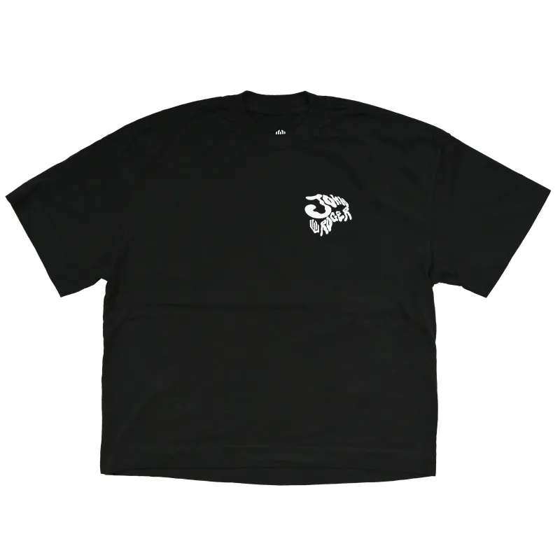 CAMISETA BOXY LAVADO JOHN ROGER PUFF - PRETO