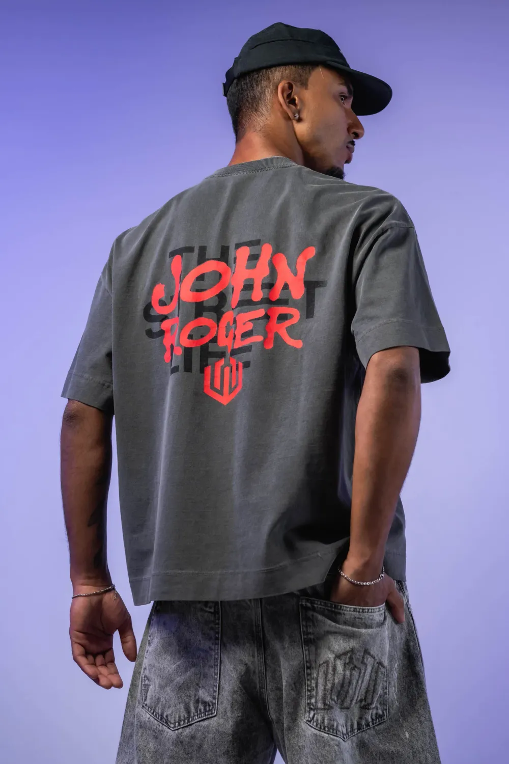 CAMISETA BOXY LAVADO JOHN ROGER STREET LIFE - CHUMBO