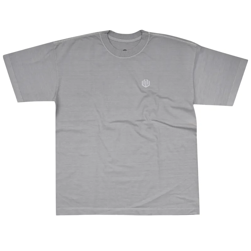 CAMISETA HEAVY OVERSIZED LAVADO JOHN ROGER LOGO OFICIAL - GELO