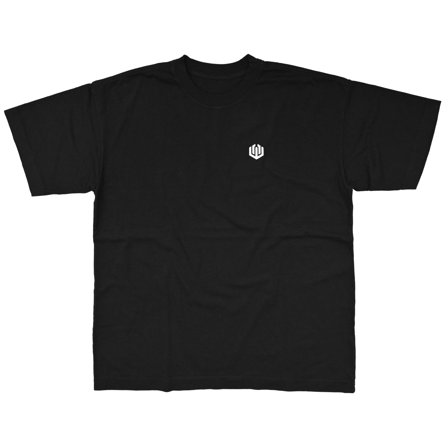CAMISETA HEAVY OVERSIZED LAVADO JOHN ROGER LOGO OFICIAL - PRETO