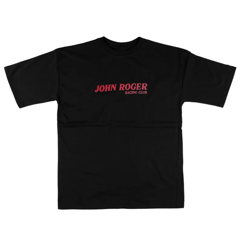CAMISETA HEAVY OVERSIZED LAVADO JOHN ROGER RACING CLUB - PRETO