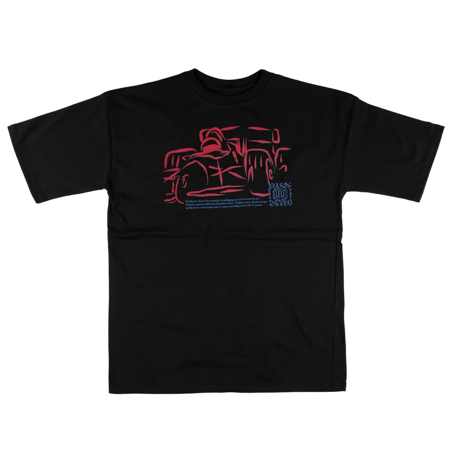 CAMISETA HEAVY OVERSIZED LAVADO JOHN ROGER RACING CLUB - PRETO