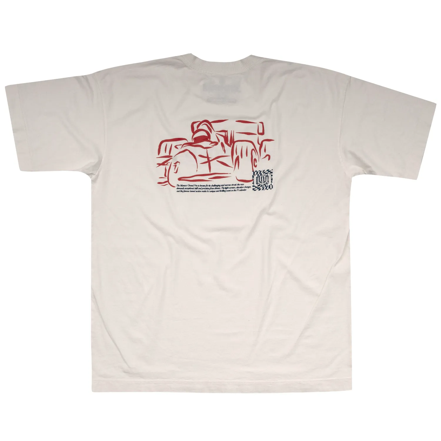 CAMISETA HEAVY OVERSIZED LAVADO JOHN ROGER RACING CLUB - OFF WHITE