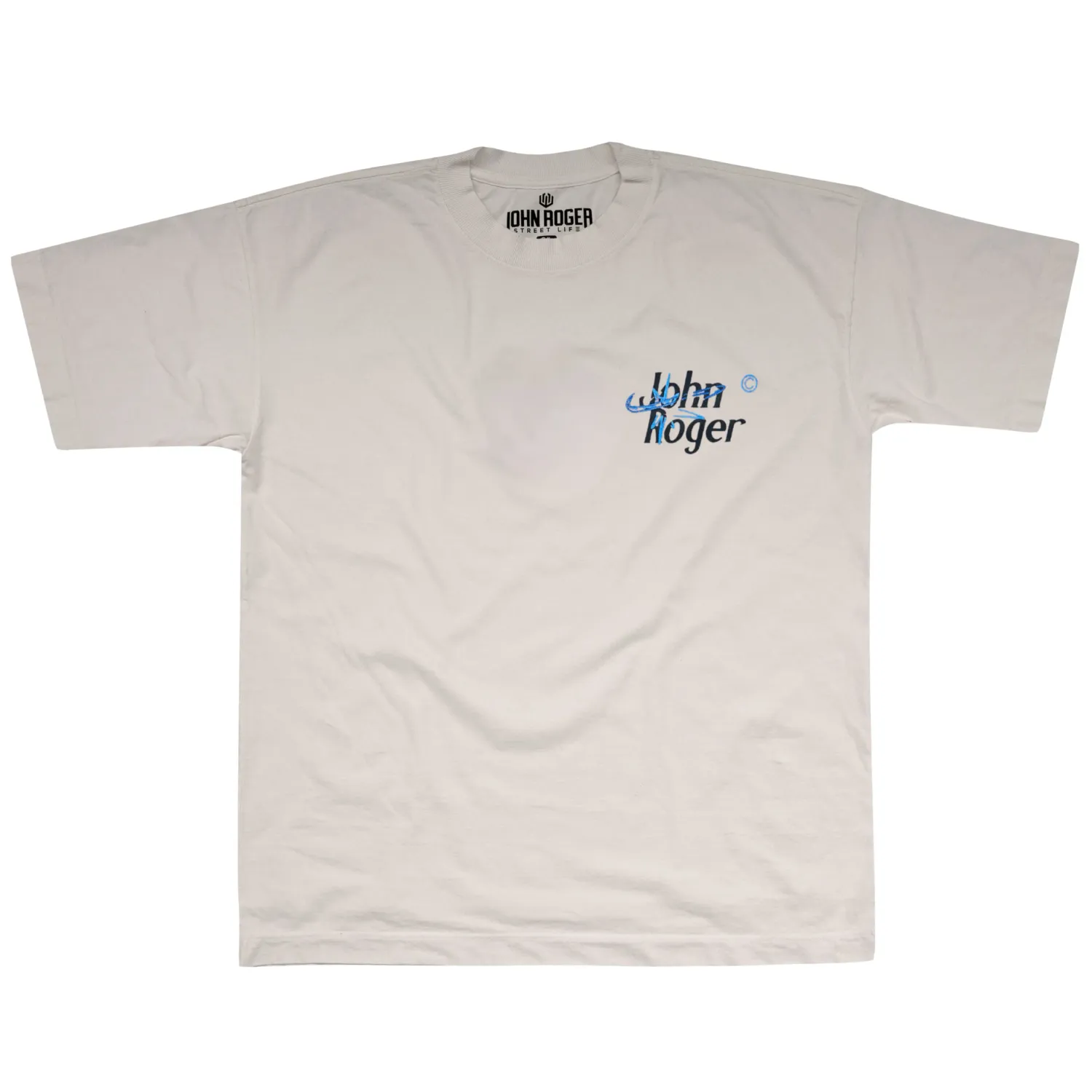 CAMISETA HEAVY OVERSIZED LAVADO JOHN ROGER COMPANY - OFF WHITE