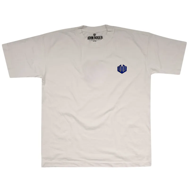 CAMISETA HEAVY OVERSIZED LAVADO JOHN ROGER MAP - OFF WHITE