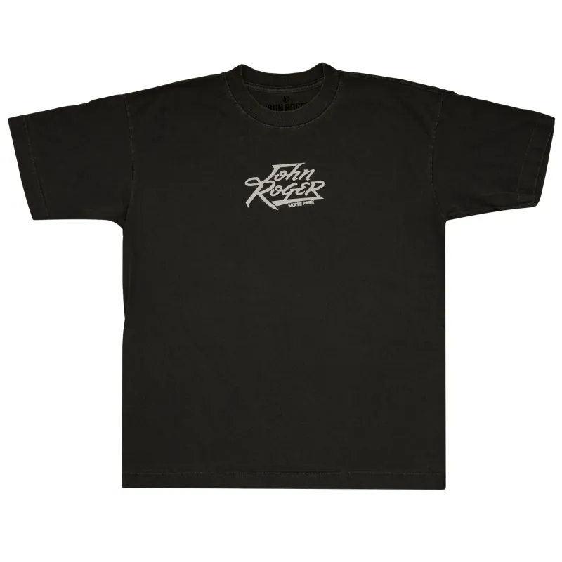 CAMISETA HEAVY OVERSIZED LAVADO JOHN ROGER SKATE PARK - PRETO