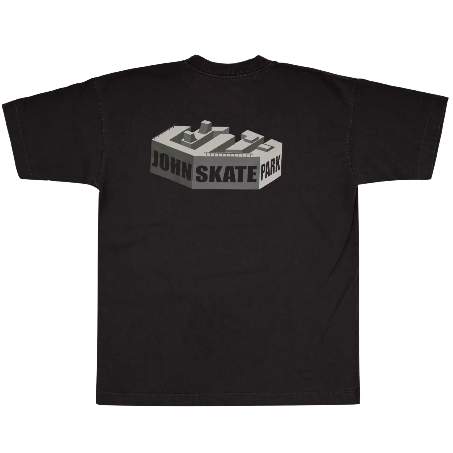 CAMISETA HEAVY OVERSIZED LAVADO JOHN ROGER SKATE PARK - PRETO