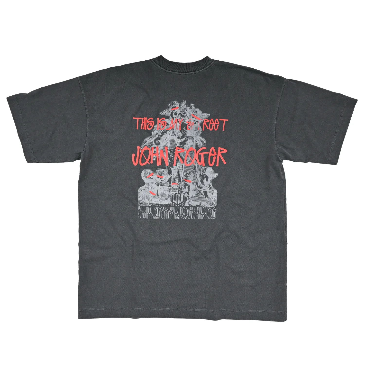 CAMISETA HEAVY OVERSIZED LAVADO JOHN ROGER ANGEL - CHUMBO