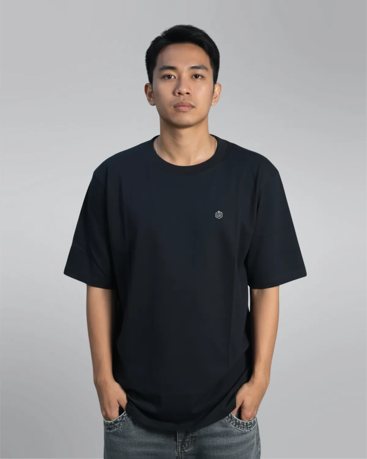 CAMISETA PEACH SKIN TOP COTTON - PRETO