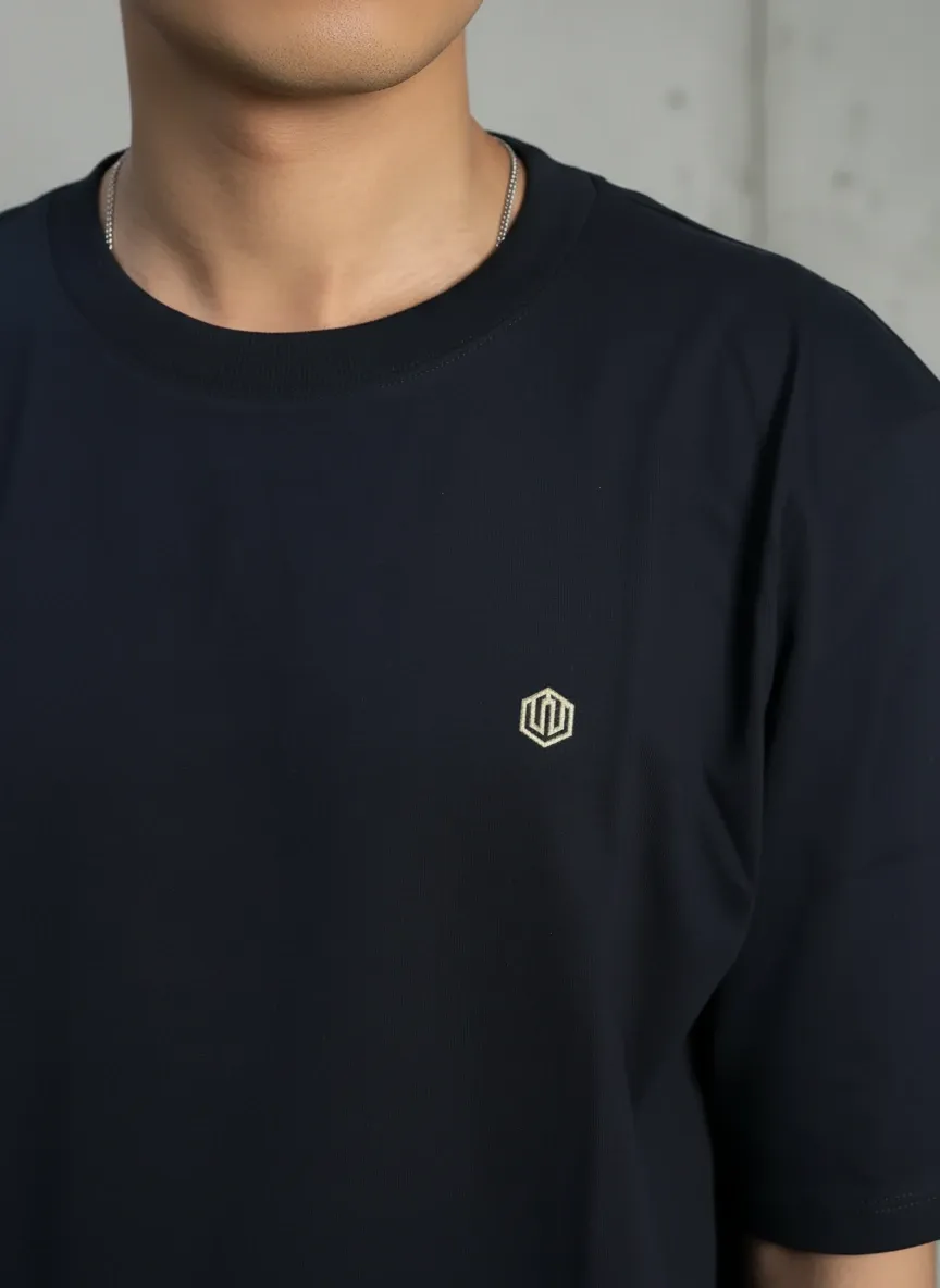 CAMISETA PEACH SKIN TOP COTTON - PRETO