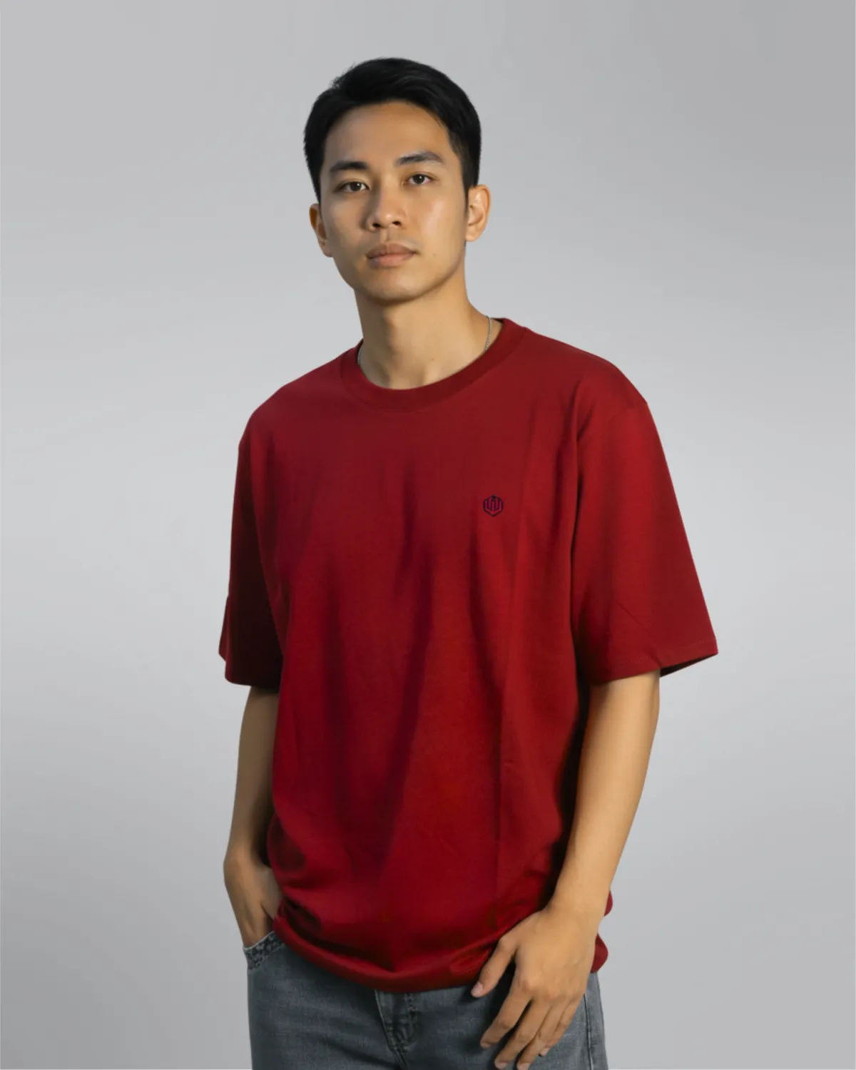 CAMISETA PEACH SKIN TOP COTTON - VERMELHO